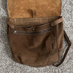 Sundance Tan Suede Women's Messenger Bag